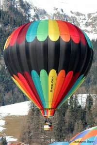 OO-BWB hot air balloon. Photograph by G Bann