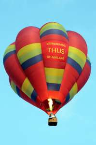 OO-BWJ hot air balloon. Photograph by G Bann