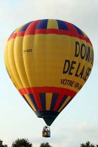 OO-BZD hot air balloon. Photograph by G Bann