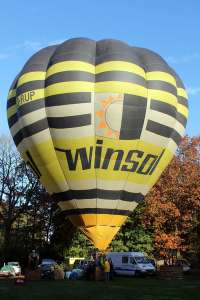 OO-RUP hot air balloon. Photograph by G Bann