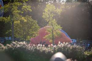 PH-MFN hot air balloon, seen at Horningsham, Wiltshire, United Kingdom on 11 September 2026. Photograph by Dave